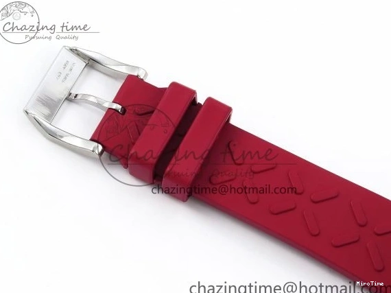 MIROTIME 0111 Reliable Portuguese Chrono IW3716 Z+F 1:1 Best Edition Red Dial on Red Rubber Strap A 7015